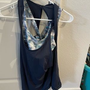 Lulu Lemon 2 in 1 Sports bra and Tank size Small